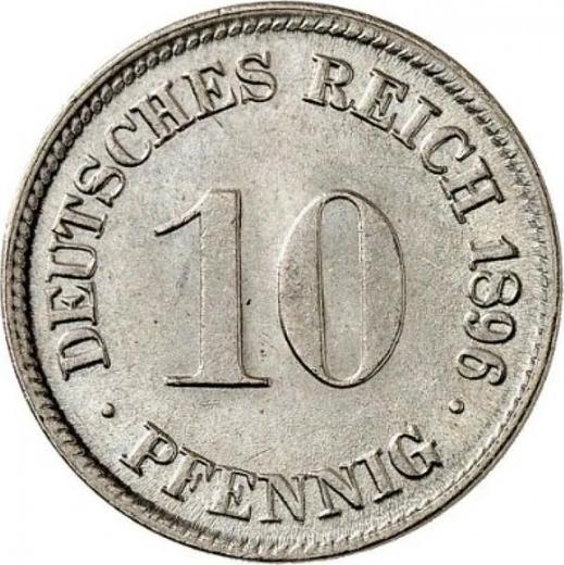 Obverse 10 Pfennig 1896 D "Type 1890-1916" - Coin Value - Germany, German Empire