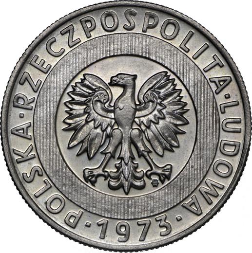 Anverso Pruebas 20 eslotis 1973 MW "Rascacielos y espigas" Cuproníquel - valor de la moneda  - Polonia, República Popular