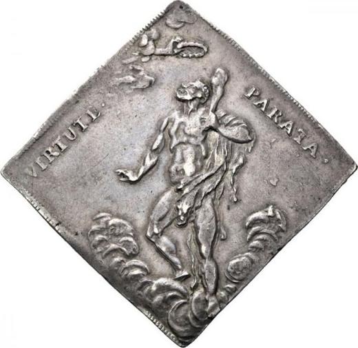 Obverse Thaler 1697 "Shooting clip" - Silver Coin Value - Poland, Augustus II