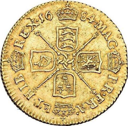 Reverse Half Guinea 1684 "Second laureate bust" - Gold Coin Value - United Kingdom, Charles II