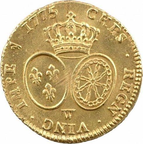 Reverse Double Louis d'Or 1775 W - Gold Coin Value - France, Louis XVI