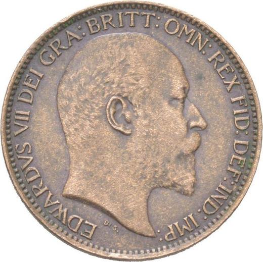 Anverso Farthing 1907 - valor de la moneda  - Gran Bretaña, Eduardo VII