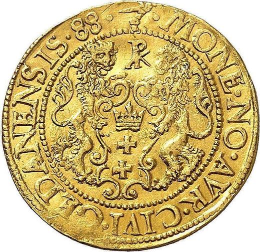 Reverse Ducat 1588 "Danzig" - Gold Coin Value - Poland, Sigismund III Vasa