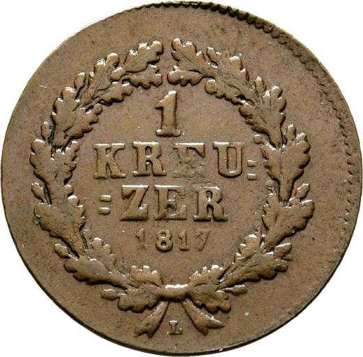 Reverse Kreuzer 1817 L "Type 1817-1818" -  Coin Value - Nassau, William