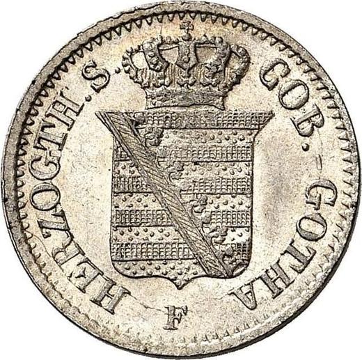 Obverse 1 Groschen 1851 F - Silver Coin Value - Saxe-Coburg and Gotha, Ernest II