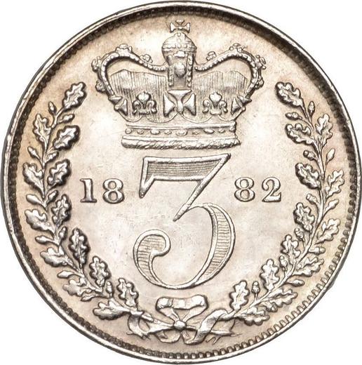 Reverse Threepence 1882 - Silver Coin Value - United Kingdom, Victoria