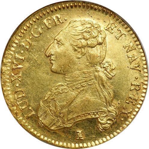 Obverse Double Louis d'Or 1779 T - Gold Coin Value - France, Louis XVI