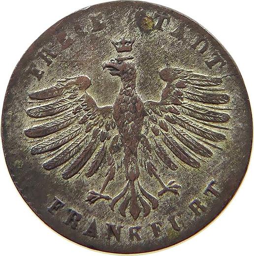 Obverse Kreuzer 1851 - Silver Coin Value - Frankfurt am Main, Free City