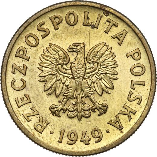 Awers monety - Próba 50 groszy 1949 Mosiądz - cena  monety - Polska, PRL