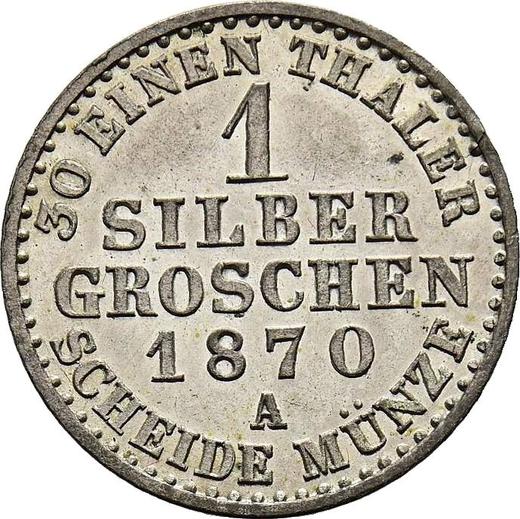 Reverse Silber Groschen 1870 A - Silver Coin Value - Schwarzburg-Sondershausen, Günther Friedrich Karl II