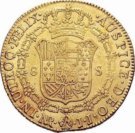 Reverso 8 escudos 1808 NR JJ - valor de la moneda de oro - Colombia, Carlos IV