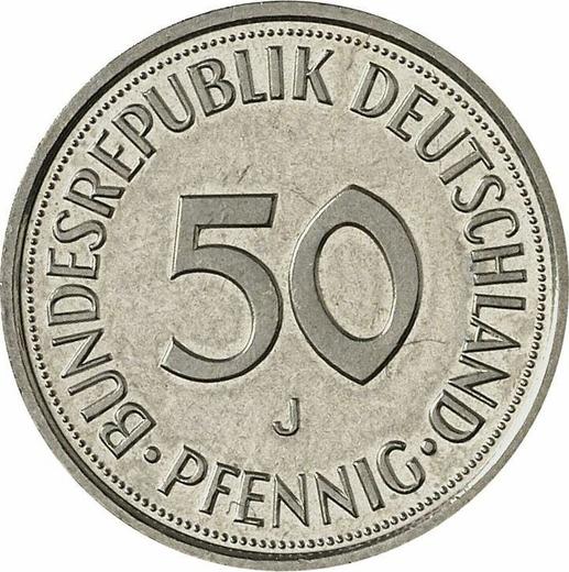 Obverse 50 Pfennig 1996 J - Coin Value - Germany, FRG