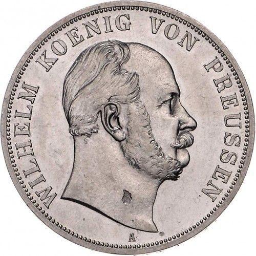 Obverse 2 Thaler 1869 A - Silver Coin Value - Prussia, William I