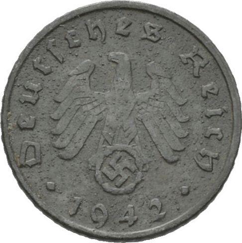 Reverse 5 Reichspfennig 1942 G "Type 1940-1944" -  Coin Value - Germany, Third Reich