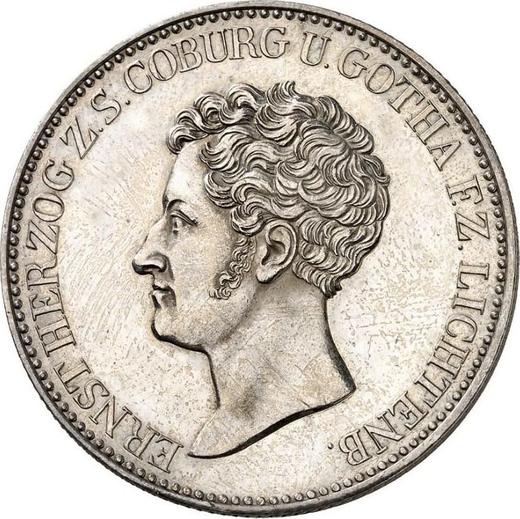 Obverse Thaler 1828 - Silver Coin Value - Saxe-Coburg and Gotha, Ernest I