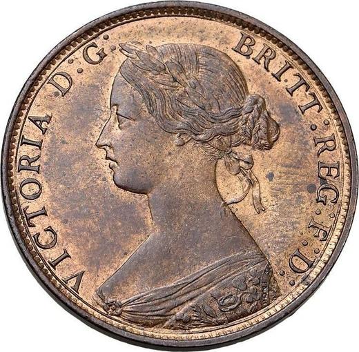 Obverse Halfpenny 1862 -  Coin Value - United Kingdom, Victoria