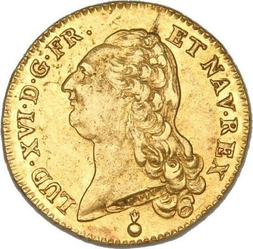 Obverse Double Louis d'Or 1786 AA - Gold Coin Value - France, Louis XVI