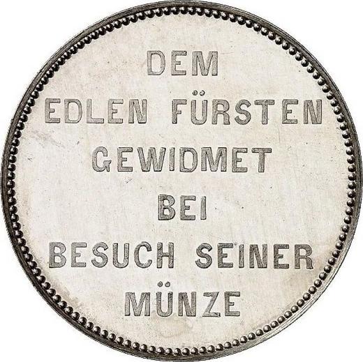 Reverse Thaler no date (1861) "Duke's visit to the mint" - Silver Coin Value - Nassau, Adolphe