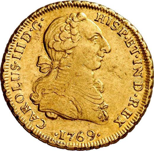 Obverse 2 Escudos 1769 LM JM - Gold Coin Value - Peru, Charles III