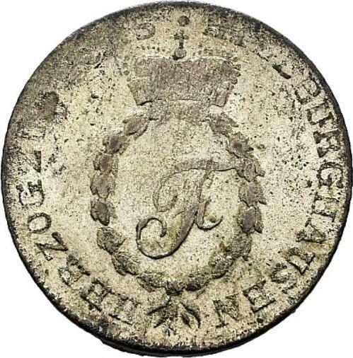 Avers 6 Kreuzer 1812 - Silbermünze Wert - Sachsen-Hildburghausen, Friedrich