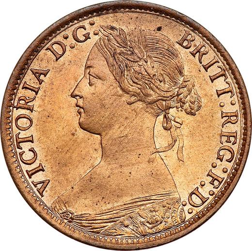 Obverse Farthing 1867 -  Coin Value - United Kingdom, Victoria