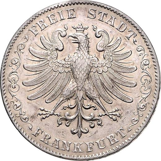 Obverse 2 Thaler 1855 - Silver Coin Value - Frankfurt am Main, Free City