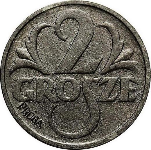 Reverse Pattern 2 Grosze 1939 WJ Zinc - Coin Value - Poland, German Occupation