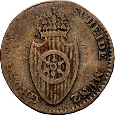 Аверс монеты - 1 гелер 1812 года BH "Тип 1810-1812" - цена  монеты - Франкфурт, Карл Теодор фон Дальберг