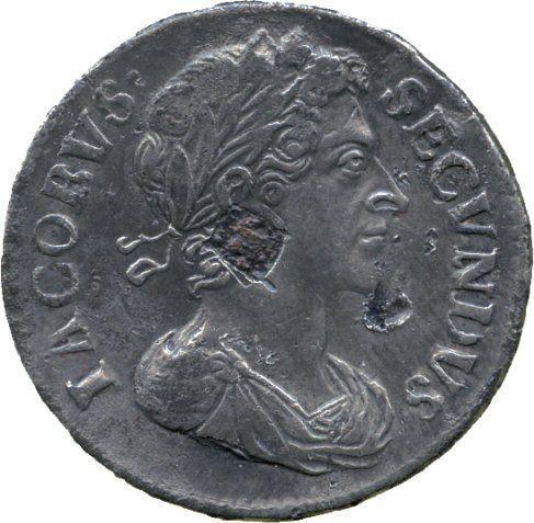 Obverse Farthing 1687 "Draped bust" -  Coin Value - United Kingdom, James II