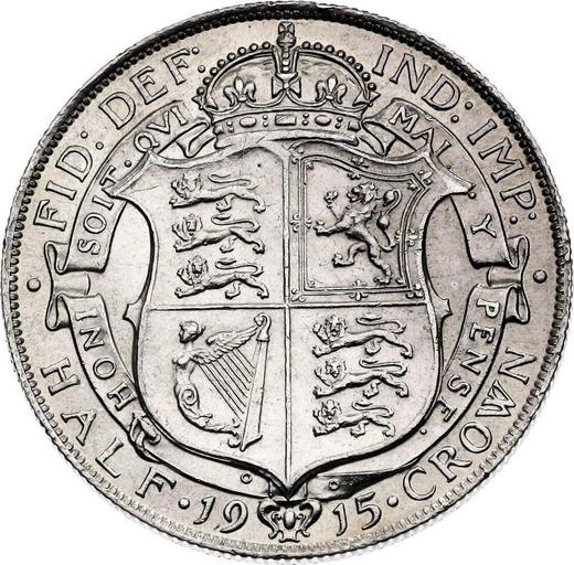 Reverse Halfcrown 1915 - Silver Coin Value - United Kingdom, George V
