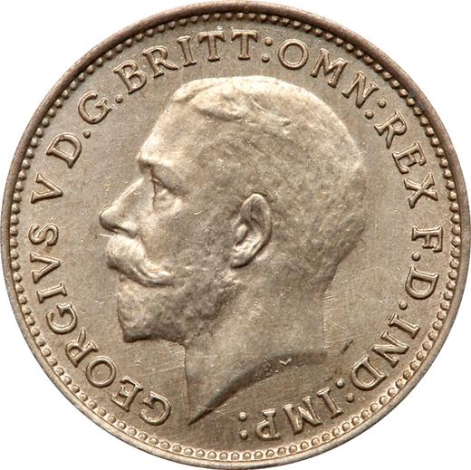 Obverse Threepence 1922 - Silver Coin Value - United Kingdom, George V