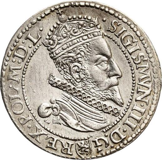 Obverse 6 Groszy (Szostak) 1600 M - Silver Coin Value - Poland, Sigismund III Vasa