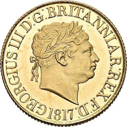 Obverse Sovereign 1817 - Gold Coin Value - United Kingdom, George III