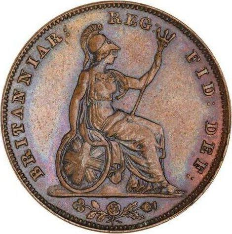 Rewers monety - 1 farthing 1838 WW - cena  monety - Wielka Brytania, Wiktoria