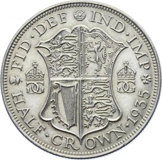 Reverse Halfcrown 1935 - Silver Coin Value - United Kingdom, George V