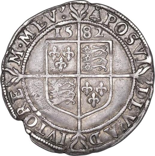 Reverse Sixpence 1582 "Sixth issue" ELIZABETH - Silver Coin Value - United Kingdom, Elizabeth I
