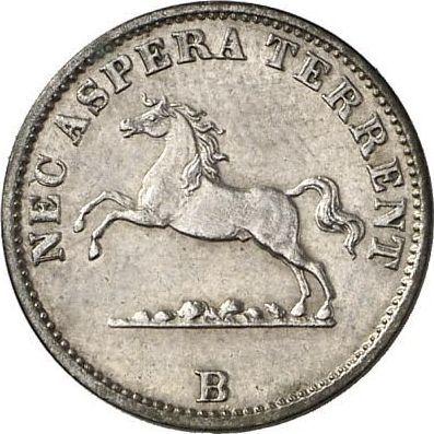 Obverse 6 Pfennig 1848 B - Silver Coin Value - Hanover, Ernest Augustus