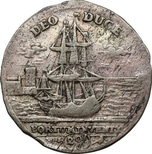 Awers monety - Dwugrosz 1717 IGS "Na śmierć Anny Zofii" - cena srebrnej monety - Polska, August II Mocny