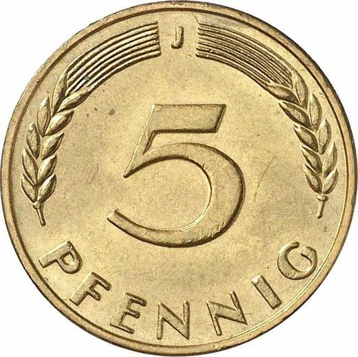 Obverse 5 Pfennig 1969 J - Coin Value - Germany, FRG