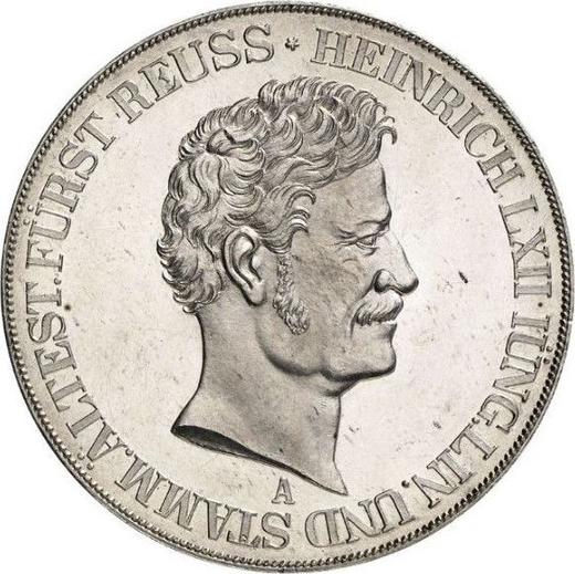 Obverse 2 Thaler 1844 A - Silver Coin Value - Reuss-Schleiz, Heinrich LXII