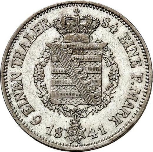 Реверс монеты - 1/6 талера 1841 года G - цена серебряной монеты - Саксен-Кобург-Гота, Эрнст I