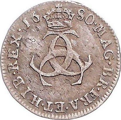 Reverso 2 peniques 1680 - valor de la moneda de plata - Gran Bretaña, Carlos II