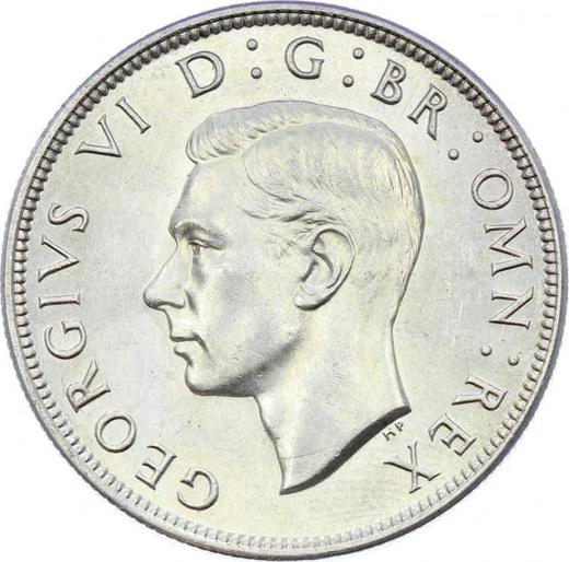 Obverse Halfcrown 1944 HP - Silver Coin Value - United Kingdom, George VI
