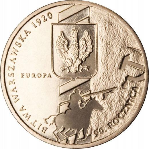 Reverse 2 Zlote 2010 MW "75th Anniversary - Battle of Warsaw" -  Coin Value - Poland, III Republic after denomination