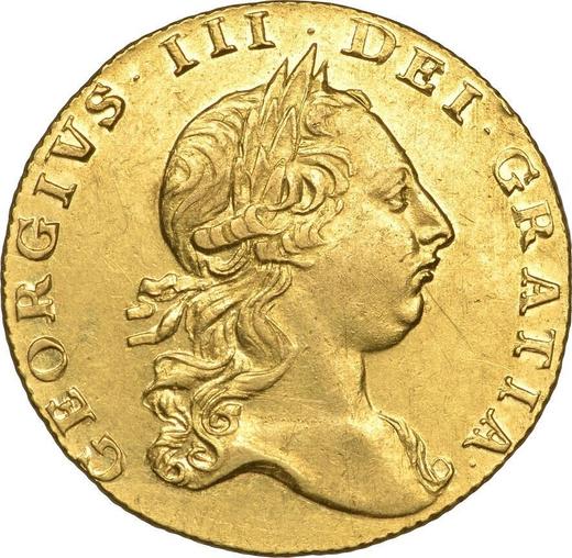 Avers 1 Guinee 1763 "Zweite Lorbeerbüste" - Goldmünze Wert - Großbritannien, Georg III