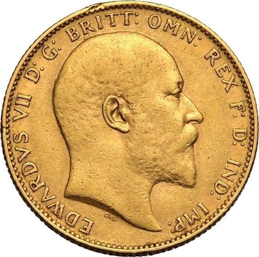 Obverse Sovereign 1903 P - Gold Coin Value - Australia, Edward VII