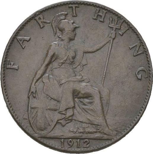 Reverse Farthing 1912 -  Coin Value - United Kingdom, George V