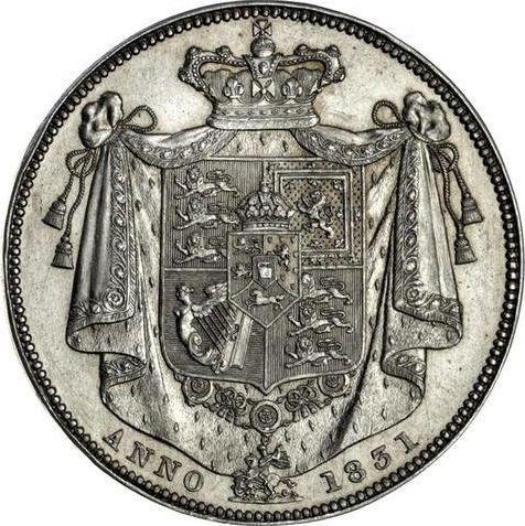 Reverse Halfcrown 1831 WW - Silver Coin Value - United Kingdom, William IV