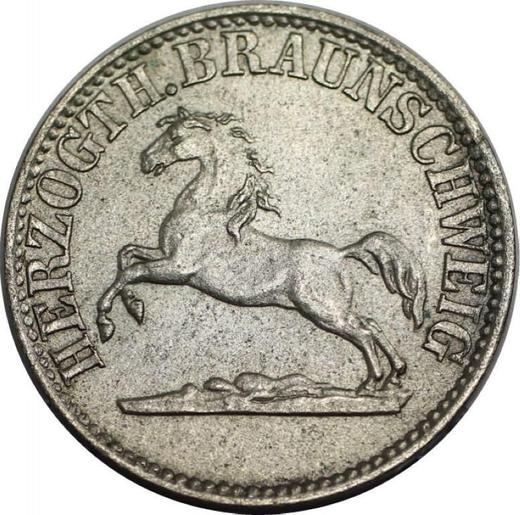 Awers monety - 1/2 groschen 1860 - cena srebrnej monety - Brunszwik-Wolfenbüttel, Wilhelm