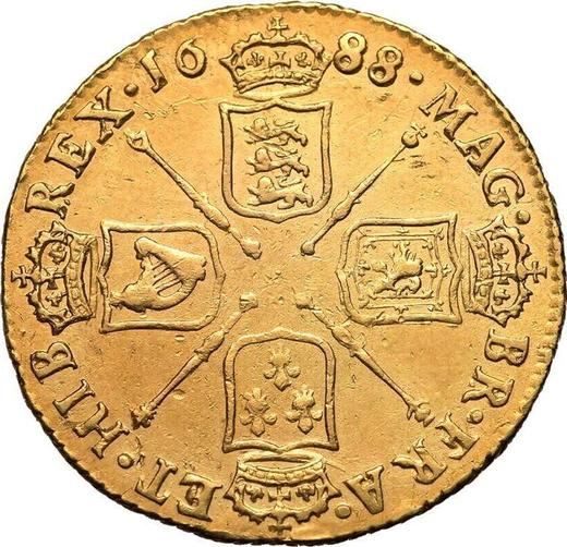 Reverse Guinea 1688 "Second laureate head" - Gold Coin Value - United Kingdom, James II